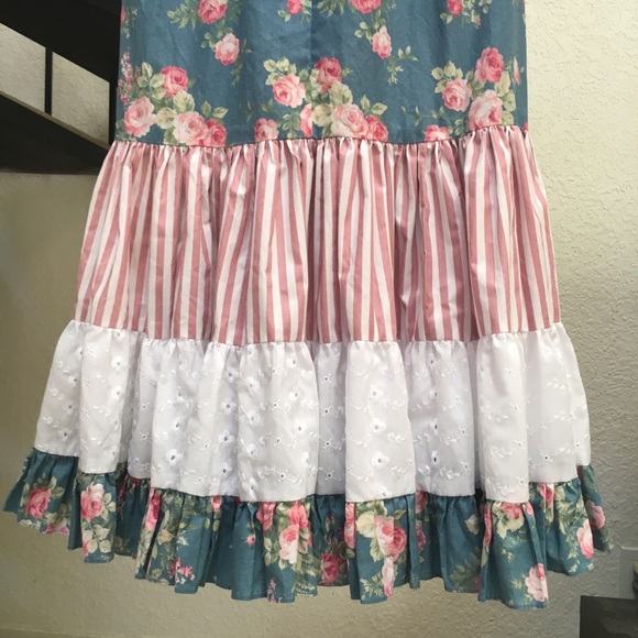 Princess Kaiulani Vintage Prairie Dress 1970s 70s - Picture 9 of 16